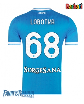 SSC Napoli Stanislav Lobotka #68 Tricou Fotbal Replică 2025-26 Barbati Acasa